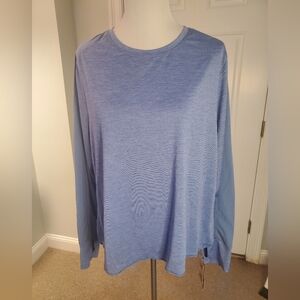 Avia Blue Moisture Wicking Activewear Top